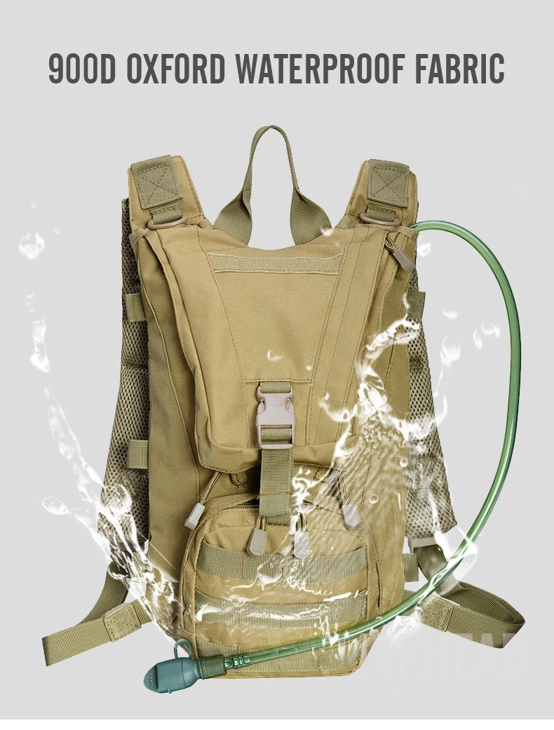 2.5L Открытый Рюкзак Molle военный тактический гидратор сумка Велоспорт воды мешок кемпинг езда Пешие прогулки Оксфорд Верблюд Сумка для воды