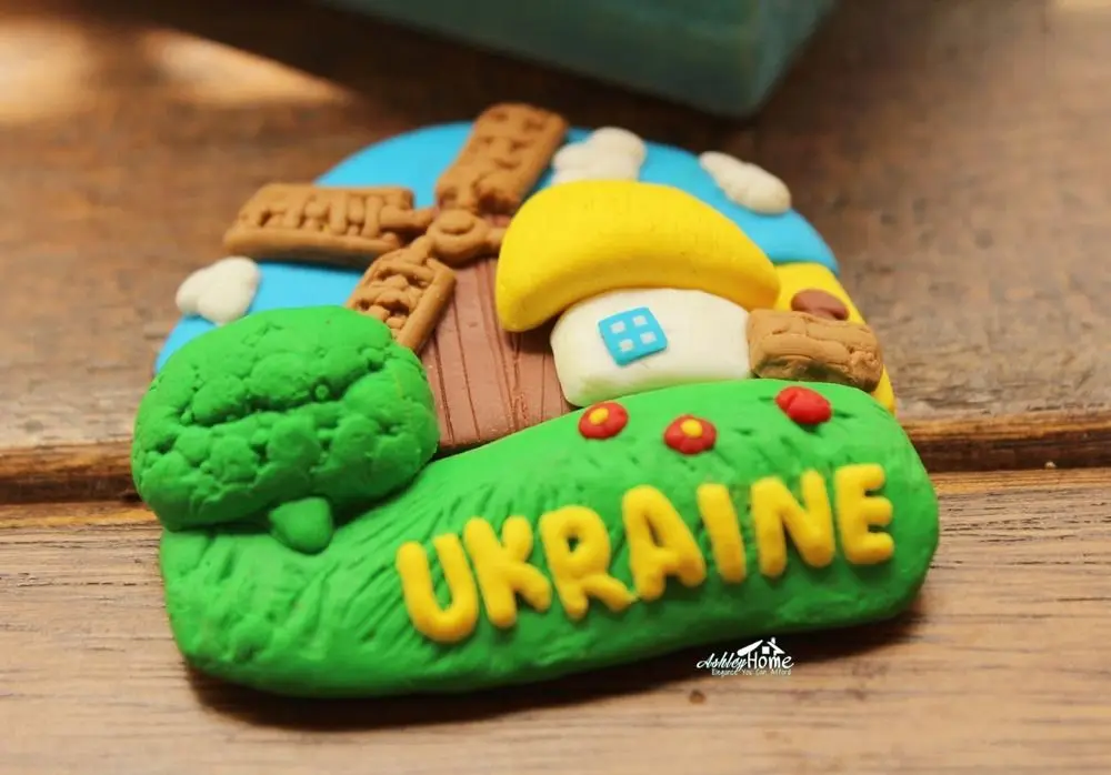 Страна жизнь в Украину туристический сувенир путешествия мультфильм Забавный резиновый магнит идея подарка