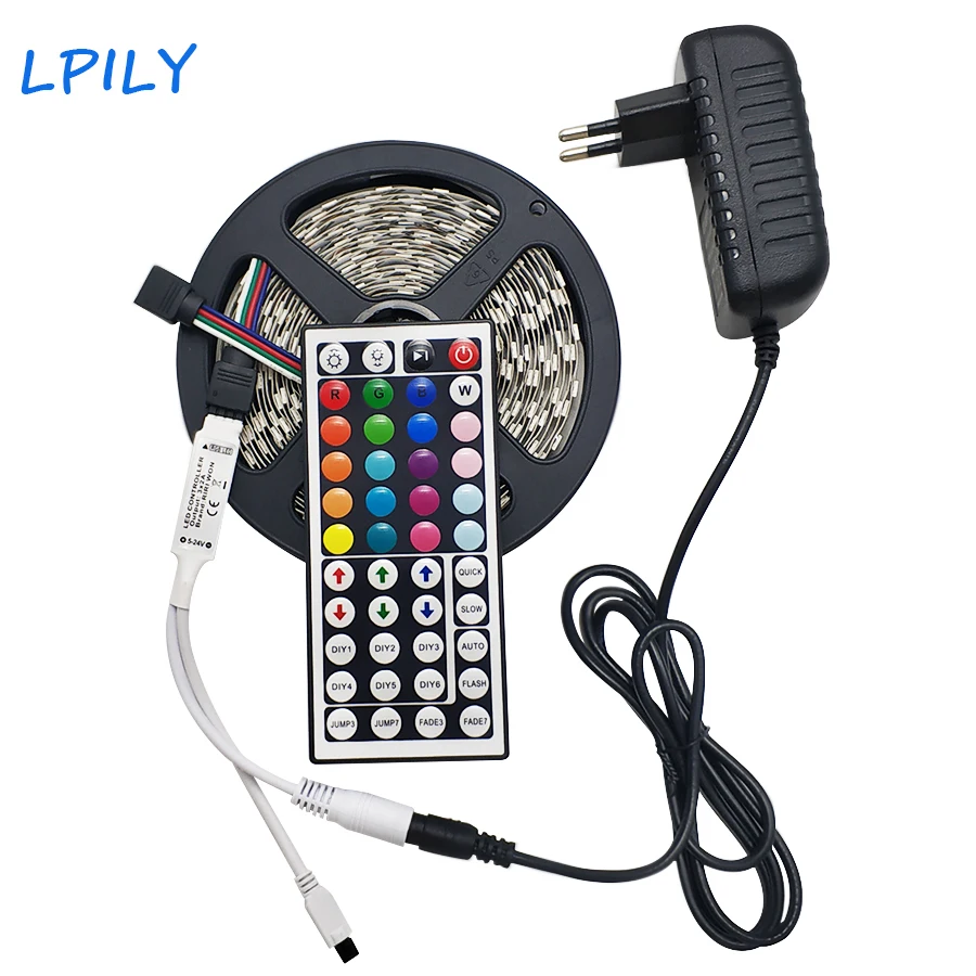 LPILY Светодиодная лента 5050 5 м 10 светодио дный гибкая светодиодная rgb 60 led s/m