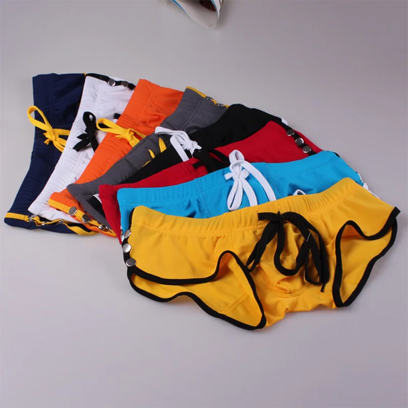 Мужские трусы боксеры YK14 нейлоновое нижнее белье с чехлом полоской фирменный