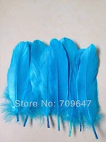 blue feather 200pcslot 6 8inch15 20cm most beautiful turquoise goose satinettes featherssky blue feathers