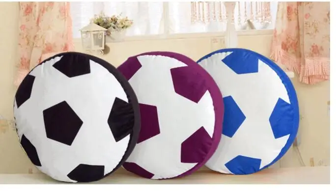 

Pillow cartoon short plush round pillow football pillow car cushion