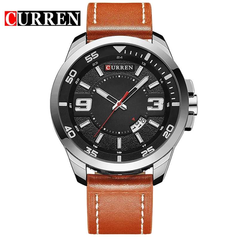 

CURREN Classic Quartz Watch Simple Design Male Sport Waterproof 30m Leather Watches Business Dress Gent Gift erkek kol saati