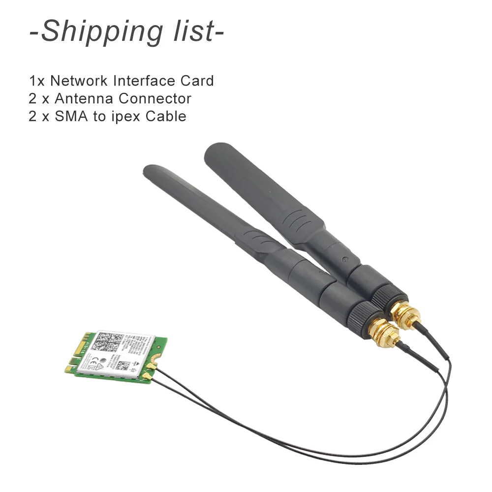 Wireless LAN Card Intel AC8265 Беспроводная NIC/LAN Карта для Jetson Nano 2,4G/5G двухдиапазонный модуль WiFi/Bluetooth 4,2 - Цвет: Wireless LAN Card