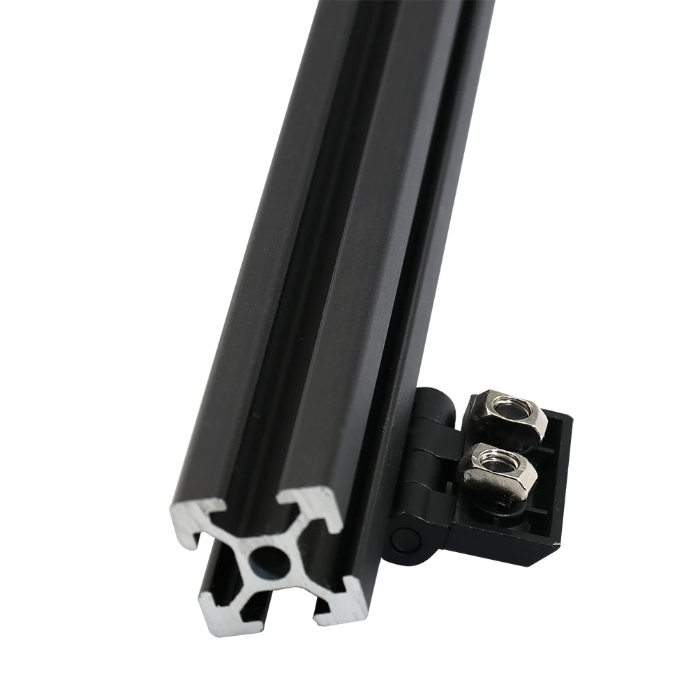 

Door Frame Black Metal Hinge for T Slot Aluminum Extrusion Profile 2020 3030 4040 Series