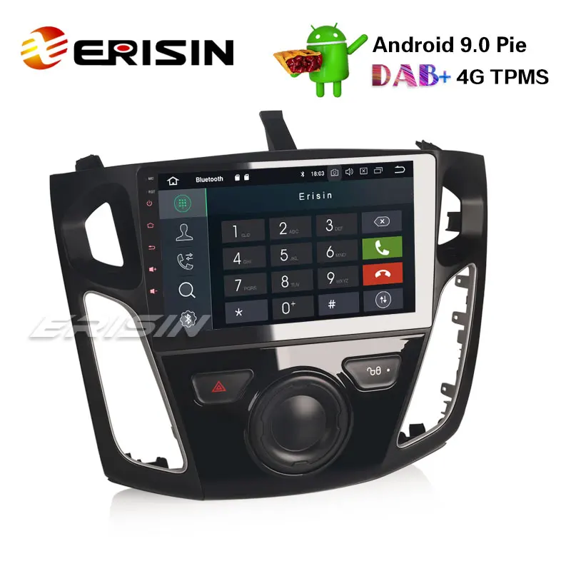 Erisin ES7995F 9&quot Octa-Core Android 9.0 Car Stereo GPS Sat Nav DAB+ DVR WiFi OBD DTV for FORD Focus | Автомобили и мотоциклы