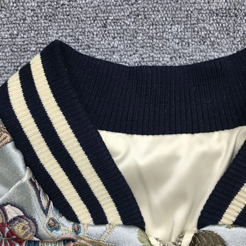 2019 Осенняя Женская модная куртка в западном стиле с вышивкой животных Женские со