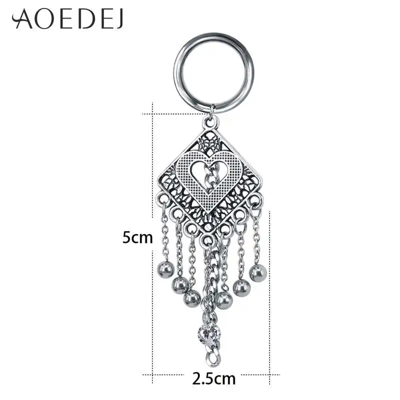 1 Piece EK265SR AOEDEJ растягивающийся пирсинг для уха из нержавеющей стали, удлиняющий тоннель, пробки и тоннели, пирсинг ombelico, пирсинг orelha 5-22 мм - Окраска металла: 1 Piece EK265SR
