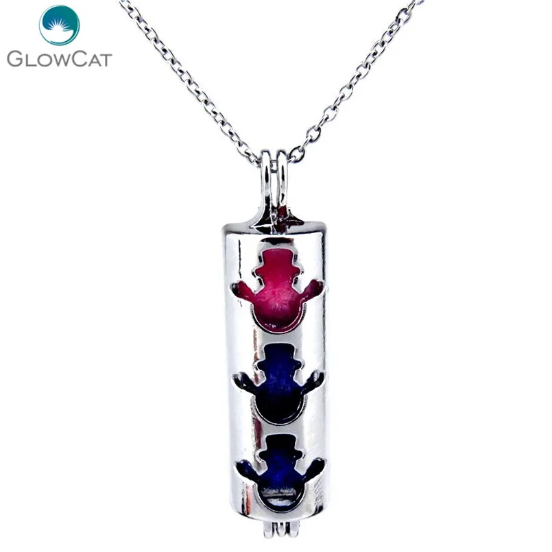 K251 1 шт. плавающей медальон ожерелье зимние Подвески с изображением снеговика