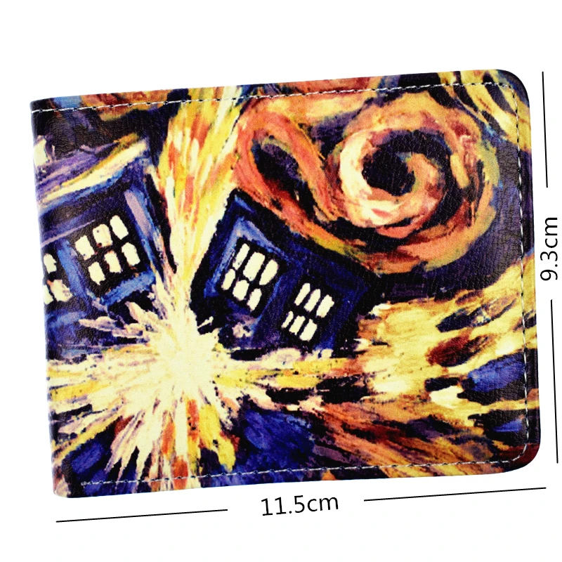 Кошелек Doctor Who из искусственной кожи с карманом для монет|Мужские кошельки| |
