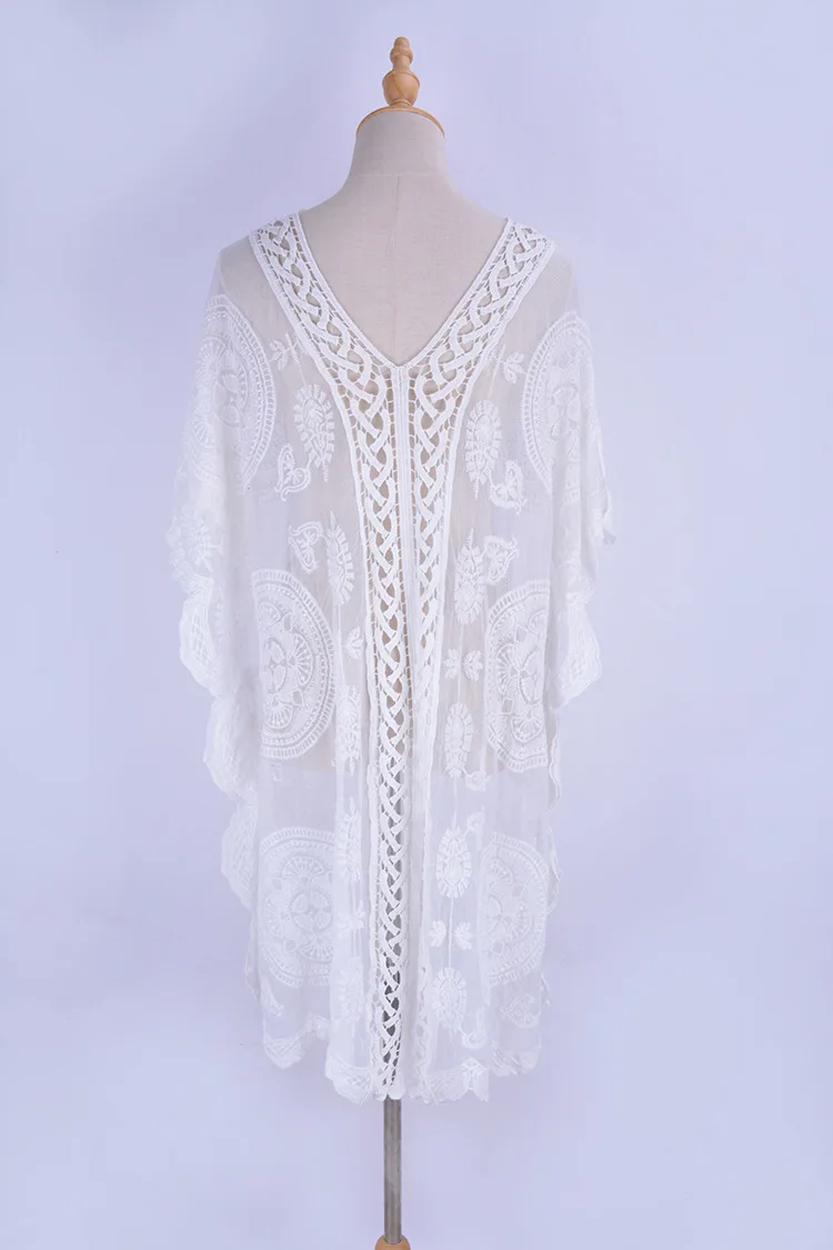 

Bikini Cover Up Lace Tassel Hollow Crochet Swimsuit Beach Dress Women 2019 Summer Ladies Cover-Ups Bathing Suit Beach Wear Tunic