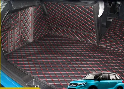 Хорошие качественные маты! Специальные автомобильные коврики для багажника Suzuki