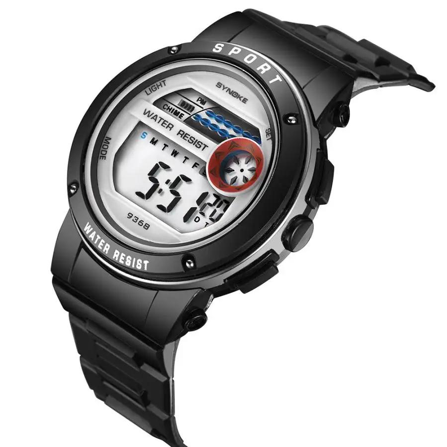 Детские водонепроницаемые спортивные часы для мальчиков TZ #503 светодиодные