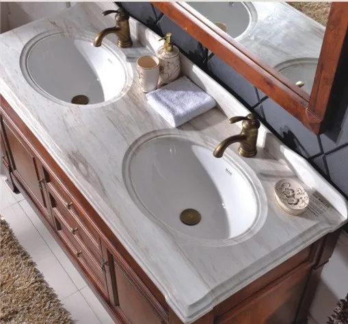 Горячая Распродажа античный стиль двойная раковина деревянный шкаф для ванной комнаты с зеркалом 0281 B