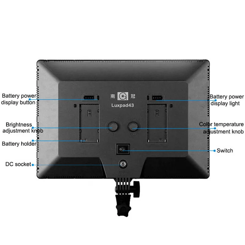 Светодиодная лампа для фото-и видеосъемки с адаптером переменного тока |
