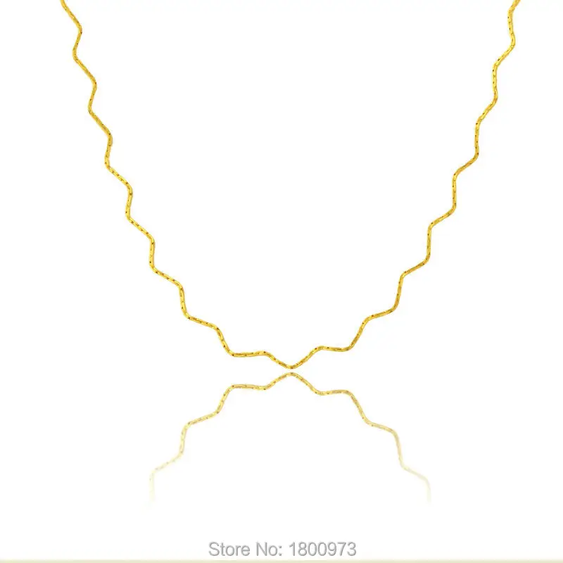 Новое винтажное ожерелье с изгибами подарок для женщин и девочек. Золотая витая