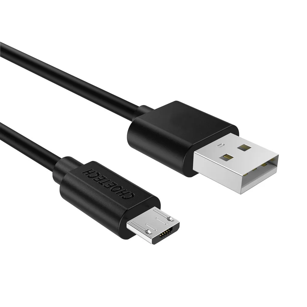 CHOETECH, 10 шт./лот, кабель Micro USB, 5 В, 1,2 A, 2,0 фута/м, USB, кабель для быстрой передачи данных и зарядки для samsung Galaxy S7, кабель для мобильного телефона