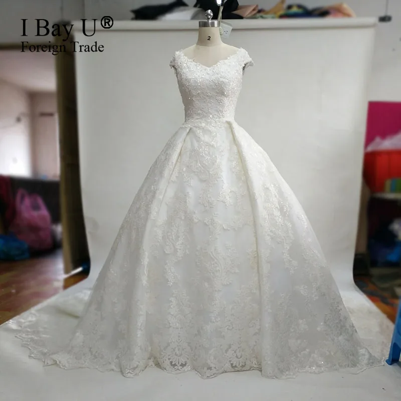 

Настоящий образец, Роскошные свадебные платья со шлейфом, простое кружевное платье для свадьбы 2020, платье для свадьбы, Роскошные платья для ...