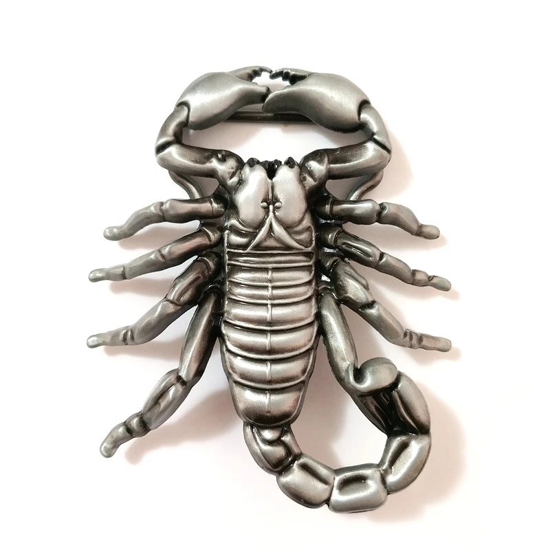 Хорошее покрытие пояс с украшением в виде скорпиона пряжки Мужская Панк пряжка