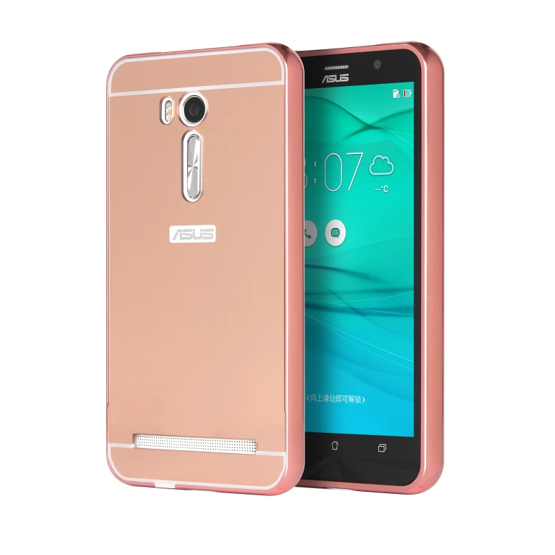 Из Металла Алюминий бампер + акрил 2 в 1 зеркало покрытие Капа Case для Asus Zenfone 5 A501CG