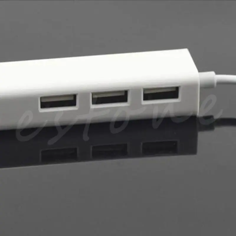 Флуоресцентный USB 3 1 типа C с адаптером RJ45 Lan|USB-хабы| |