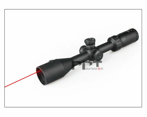 Прицел для винтовки PPT 3-9x42 LE с красным лазером охоты и использования на природе