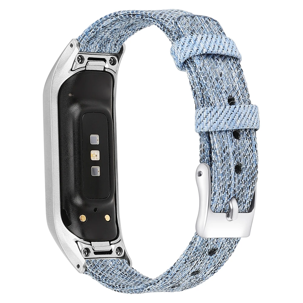 Сменный Браслет ремешок для samsung Galaxy Fit-e смарт-браслет холщовый ремешок для часов браслет из нержавеющей стали с пряжкой спортивные ремешки