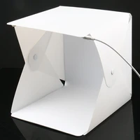 mini folding lightbox photography photo studio softbox 2 panel led photo light soft box 6 color background kit light box