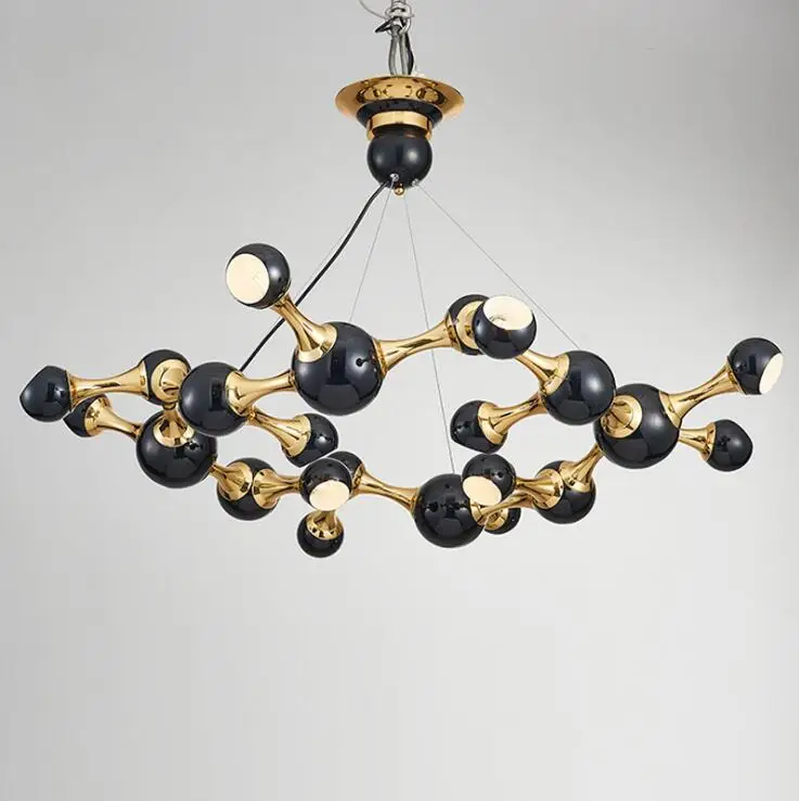 Postmodern retro industrial chandelier cafe restaurant living room modern minimalist creative personality magic bean | Лампы и