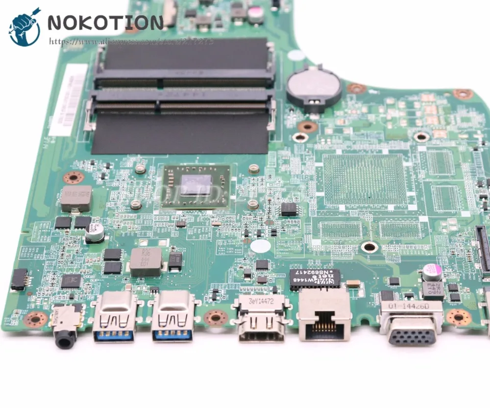 Материнская плата NOKOTION NBMND11001 NB.MND11.001 для ноутбука Acer aspire E5-721 основная DA0ZYVMB6D0 A6-6310