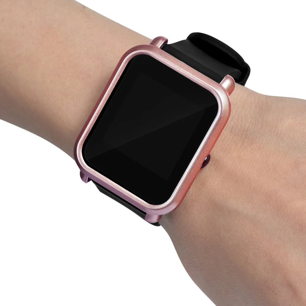 Цветной чехол из поликарбоната защитный для Xiaomi Huami Amazfit Bip Youth ремешок на запястье