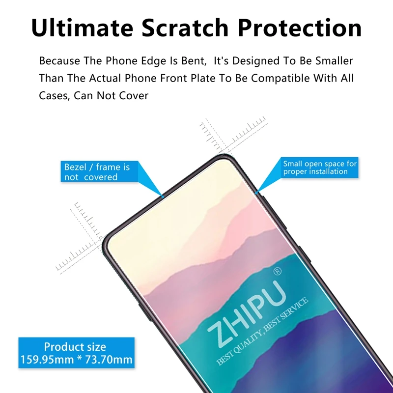 2 предмета закаленное Стекло для samsung Galaxy A90 Экран протектор 2.5D с уровнем