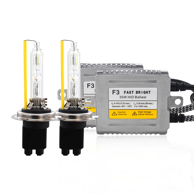 SKYJOYCE 35 Вт DLT F3 HID балласт Быстрый Яркий Heartray набор ламп Xenon H1 4500K H7 5500K D2H H11 9005 9006 6500K 35W