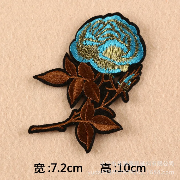 Термоклейкие вышитые патчи для одежды Аппликации платьев джинсов значки