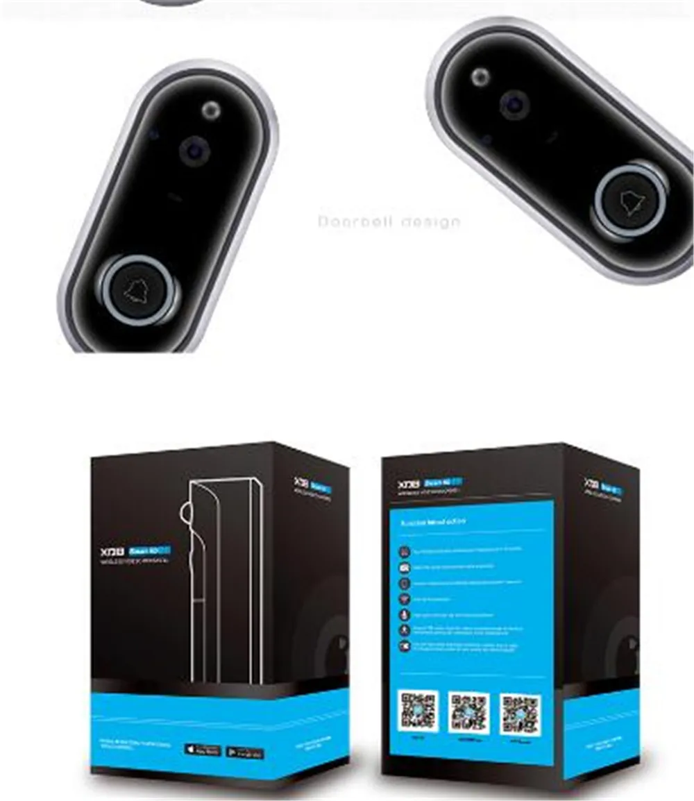 720P беспроводной домофон IP WIFI дверной звонок датчик движения видео | Безопасность