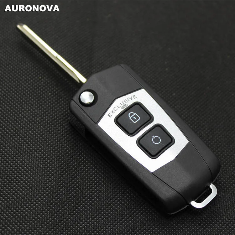 

AURONOVA New Upgrade Folding Key Shell for Mazda 323 Family 2 Buttons Remote Car Key Case DIY No Light