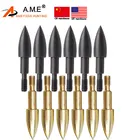 12 шт. точки поля для стрельбы 100 зерна, стандартные винтовые вставки, головки стрел, наконечники для стрел наконечники стрелы, аксессуары для стрельбы из лука на открытом воздухе