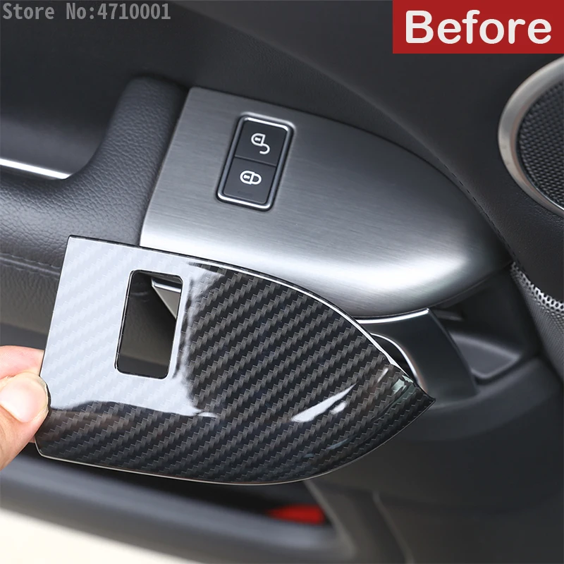 Углеродное волокно Стиль для Ленд Ровер Range Rover Sport (Land RR Спорт 2014 2017 АБС Пластик