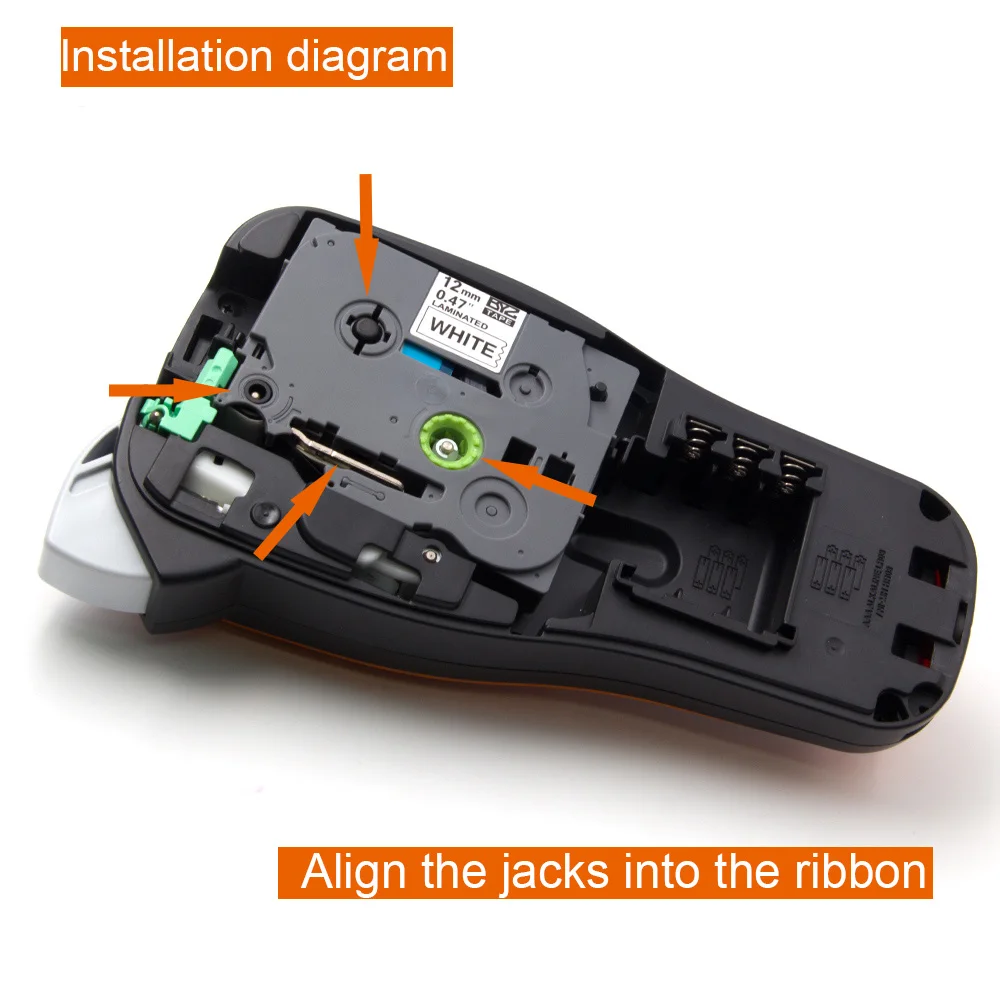 Absinic 6 мм TZe-711 TZe711 TZ Label Maker TZ-711 TZ711 черная на зеленой ламинированной ленте для