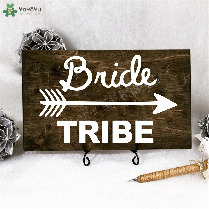 Bride Squad или надпись Tribe виниловые наклейки Водонепроницаемый съемный невесты