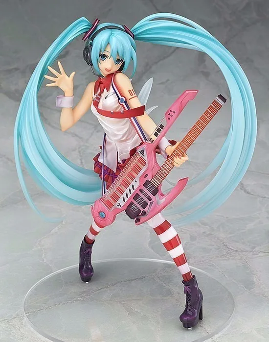 Huong Аниме Фигура 20 см Хацунэ Мику величайших Idol Ver. Chitarra elettrica действия ПВХ цифра Da