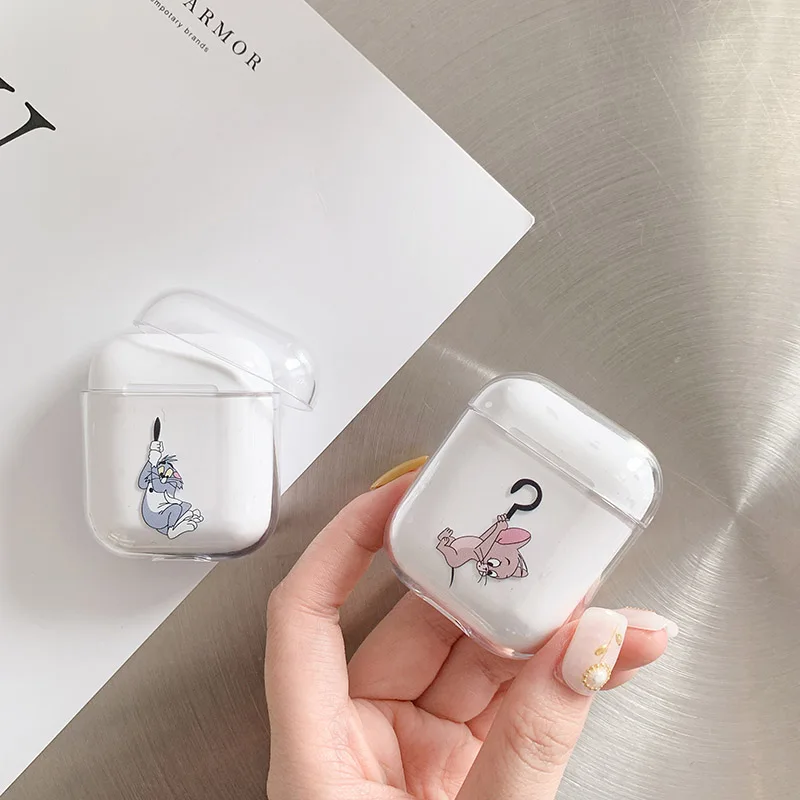 Жесткий Чехол для гарнитура для Airpods чехол милый беспроводной Bluetooth чехол для наушников для Airpods Air Pods мультяшный защитный чехол