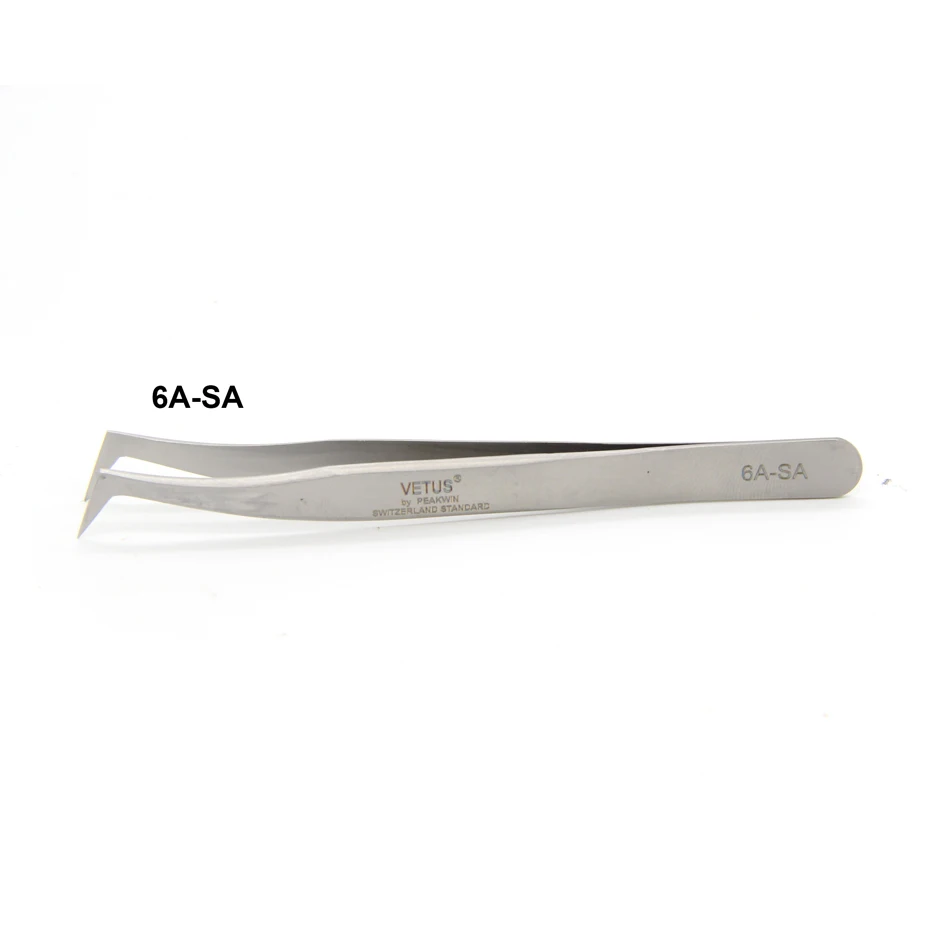 Пинцет для наращивания ресниц из нержавеющей стали SA|volume eyelash extension tweezers|volume