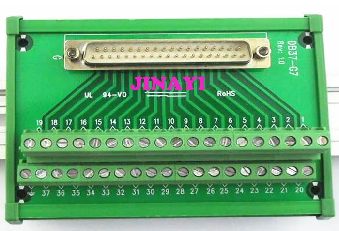 2 шт. DB37 37 контактов D-SUB DR-37 мужские и женские сигналы терминал PCB Breakout ряда разъем