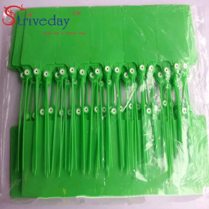 100 шт./лот одноразовые пластиковые Галстуки бирки для крупных вывесок логистики