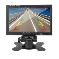yyzsdyjq 7 inch hd 800 x 480 12 24v hd car parking rear view stand mount led monitor screen parking system
