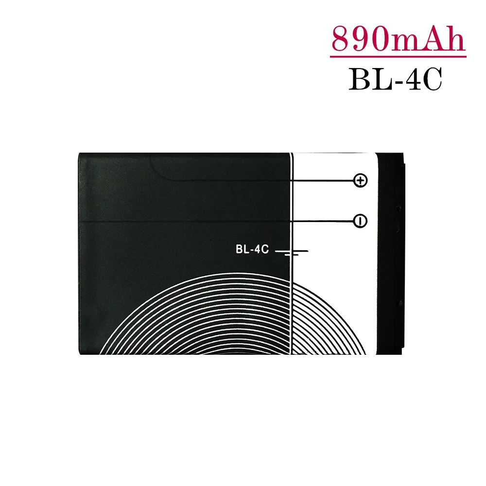 BL-4C BL 4C высокое Ёмкость 890 мА/ч, литий Батарея BL4C новая Замена батареи для Nokia 6100 6125 6260 6300 6301 6136S 7705