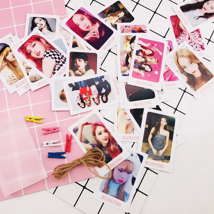 32 шт./кор. KPOP Blackpink команды Лиза джисо Дженни розы альбом HD фото картой, на заклепках, самодельные ЛОМО карта Фотокарта 6*9 см