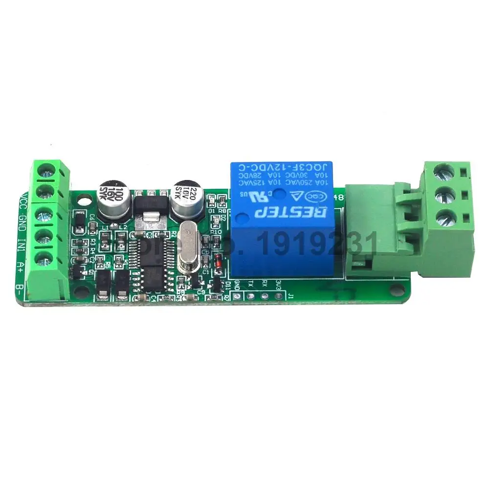 Modbus Rtu 1 канал 5 в 12 В релейный модуль переключатель вход/выход RS485 / TTL связь|Реле| |