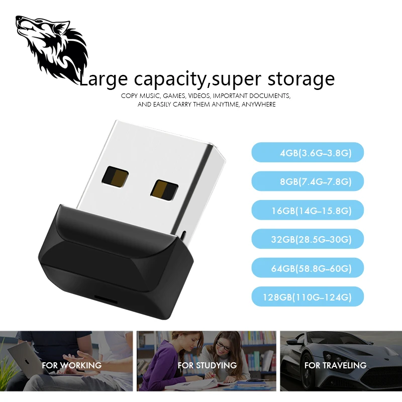 Супер мини пластиковый USB флеш накопитель 32GB memoria usb 2 0 8GB 16GB ручка драйвер 64GB 128GB